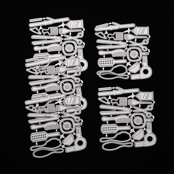 

PandaHall Hair Styling Tool Carbon Steel Cutting Dies Stencils, for DIY Scrapbooking/Photo Album, Decorative Embossing DIY Paper Card, Matte...