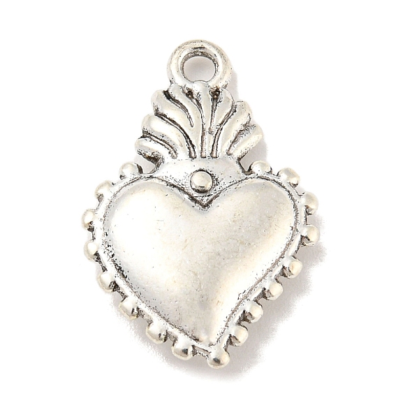 

PandaHall Tibetan Style Alloy Pendants, Heart Theme Charms, Antique Silver, 21x14x3.5mm, Hole: 1.8mm Alloy Heart