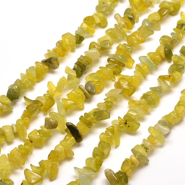 

PandaHall Natural Olive Jade Chip Bead Strands, 5~8x5~8mm, Hole: 1mm, about 31.5 inch Olive Jade Chip