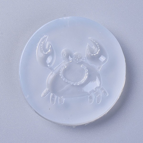 

PandaHall Silicone Molds, Resin Casting Molds, For UV Resin, Epoxy Resin Jewelry Making, Crab, White, 68x9mm, Crab: 41x47mm Silicone Crab...
