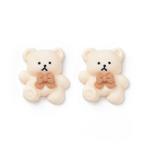 

PandaHall Opaque Resin Cabochons, DIY Accessories, Bear, Lemon Chiffon, 19x17x5.5mm Resin Bear