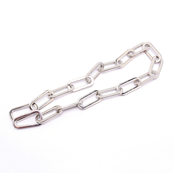 

PandaHall Bag Strap Chains, with Zinc Alloy Findings, Platinum, 465mm Alloy