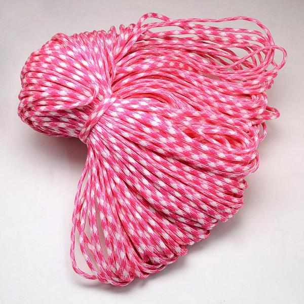 

PandaHall 7 Inner Cores Polyester & Spandex Cord Ropes, for Rope Bracelets Making, Deep Pink, 4mm, about 109.36 yards(100m)/bundle...