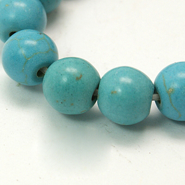 

PandaHall Synthetic Turquoise Beads Strands, Dyed, Round, Mixed Color, 12mm, Hole: 1mm, about 33pcs/strand, 14strands/1000g Synthetic..., Multicolor