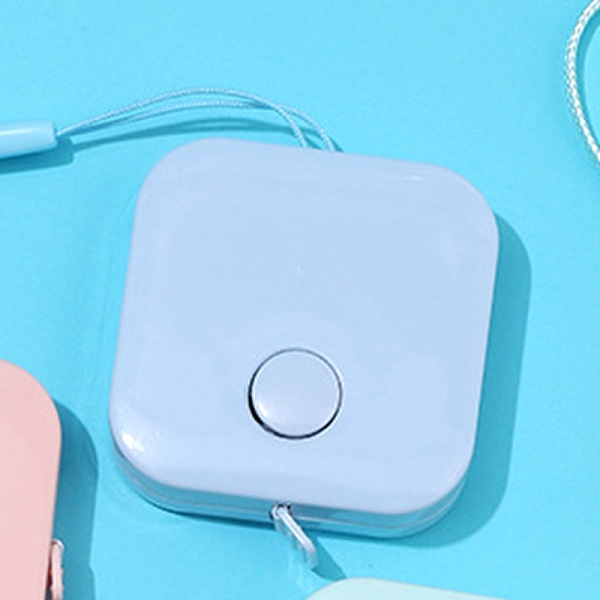 

PandaHall ABS Tape Measure, Soft Retractable Sewing Tape Measure, for Body, Sewing, Tailor, Cloth, Light Sky Blue, 1500mm Plastic Square