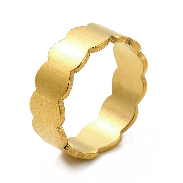 

PandaHall Ion Plating(IP) 201 Stainless Steel Finger Rings, Ovel Shape Ring for Women, Golden, 6mm, Inner Diameter: 17mm 201 Stainless Steel