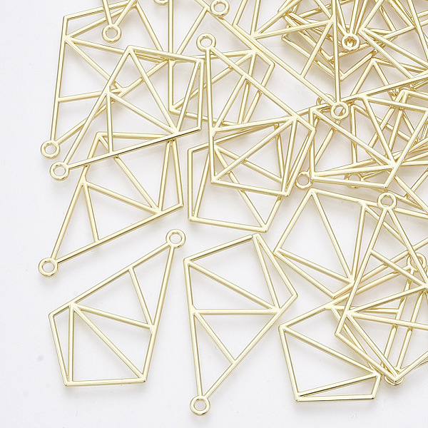 

PandaHall Alloy Pendants, Kite, Light Gold, 40x24x1mm, Hole: 1.8mm Alloy Others