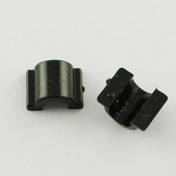 

PandaHall Plastic Base Buckles, Hair Findings, for DIY Hair Tie Accessories, Black, 12x9x6mm Plastic Black