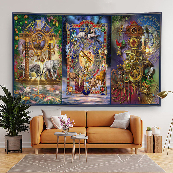 

PandaHall 12 Constellation Altar Wiccan Witchcraft Polyester Decoration Backdrops, Photography Background Banner Decoration for Party Home...