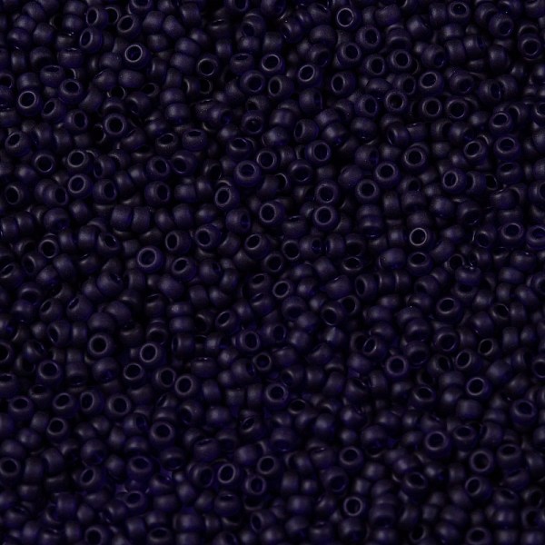 

PandaHall TOHO Round Seed Beads, Japanese Seed Beads, (8DF) Transparent Frost Cobalt, 15/0, 1.5mm, Hole: 0.7mm, about 15000pcs/50g Glass..., Blue