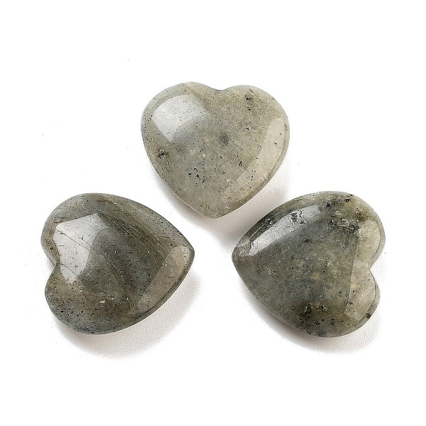 

PandaHall Heart Natural Labradorite Worry Stone, Anxiety Healing Thumb Stone, 19.5~20.5x20~20.5x5.8~6.8mm Labradorite Heart