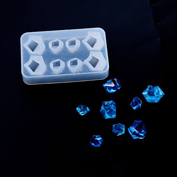 

PandaHall Silicone Molds, Resin Casting Molds, For UV Resin, Epoxy Resin Jewelry Making, Nuggets, White, 90x55x15mm, Inner Size: 1.5~2.2mm...
