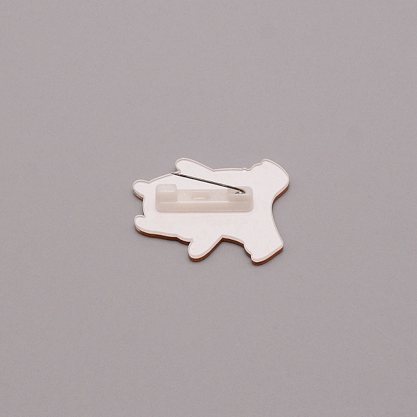 

PandaHall Tiger Chinese Zodiac Brooch Pin, Cute Animal Acrylic Lapel Pin for Backpack Clothes, White, Dark Orange, 35x29x7mm Acrylic 12...