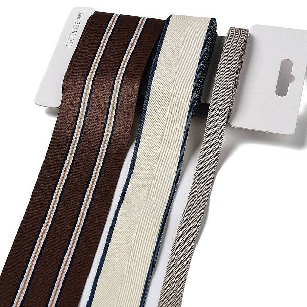 

PandaHall 9 Yards 3 Styles Polyester Ribbon, for DIY Handmade Craft, Hair Bowknots and Gift Decoration, Brown Color Palette, Mixed Color..., Multicolor