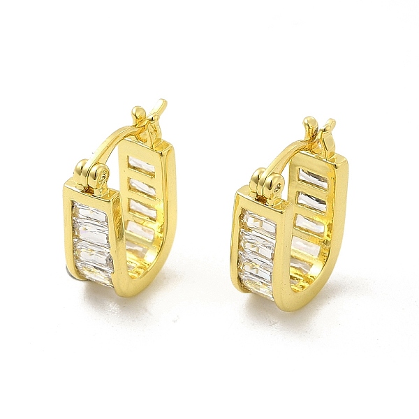 

PandaHall Clear Cubic Zirconia Oval Hoop Earrings, Brass Jewelry for Women, Light Gold, 15x10x5mm, Pin: 0.6~0.8x0.5mm Cubic Zirconia Oval...