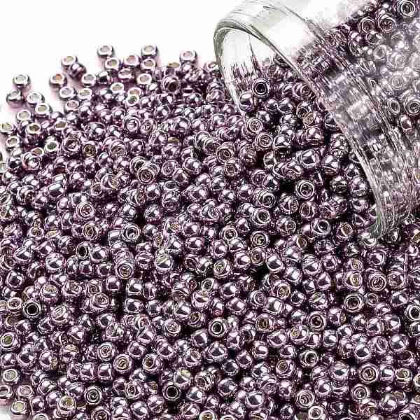

PandaHall TOHO Round Seed Beads, Japanese Seed Beads, (554) Galvanized Lavender, 11/0, 2.2mm, Hole: 0.8mm, about 1110pcs/bottle, 10g/bottle..., Purple