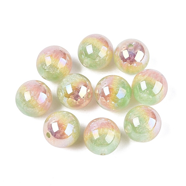 Perlas redondas de resina luminiscentes con recubrimiento UV