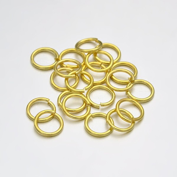 

PandaHall Brass Open Jump Rings, Golden, 18 Gauge, 6x1mm, Inner Diameter: 4mm, about 6755pcs/500g Brass