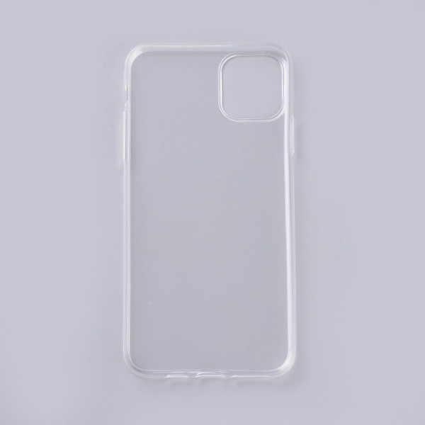 PandaHall Transparent DIY Blank Silicone Smartphone Case, Fit for iPhone11ProMax(6.5 inch), For DIY Epoxy Resin Pouring Phone Case, White...