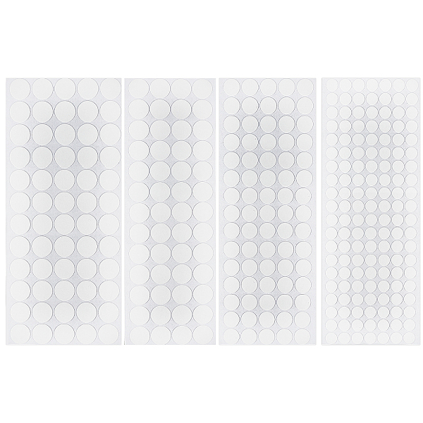 

PandaHall CHGCRAFT 0.25MM Plastic Stickers, DIY Craft Supplies, Flat Round, Clear, 1.2~2.5x0.15cm, 654pcs/bag Plastic Clear
