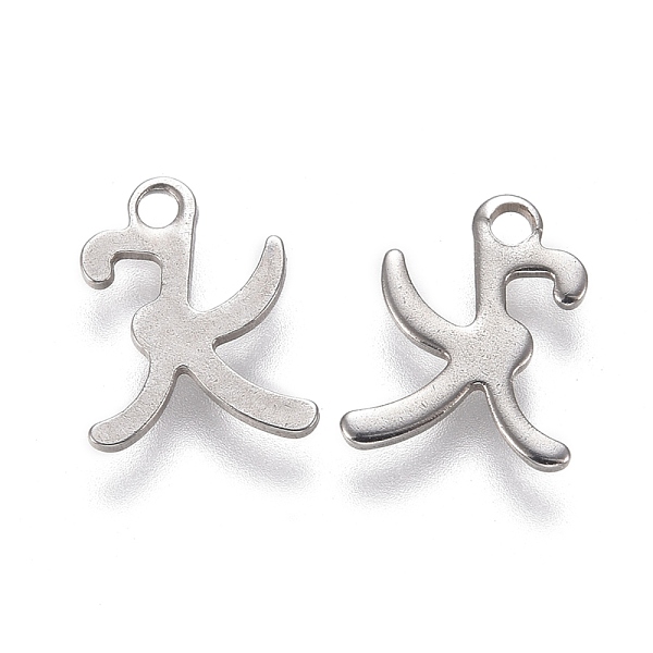 

PandaHall 304 Stainless Steel Charms, Laser Cut, Letter, Stainless Steel Color, Letter.K, 11x9x0.7mm, Hole: 1.5mm 304 Stainless Steel Letter...