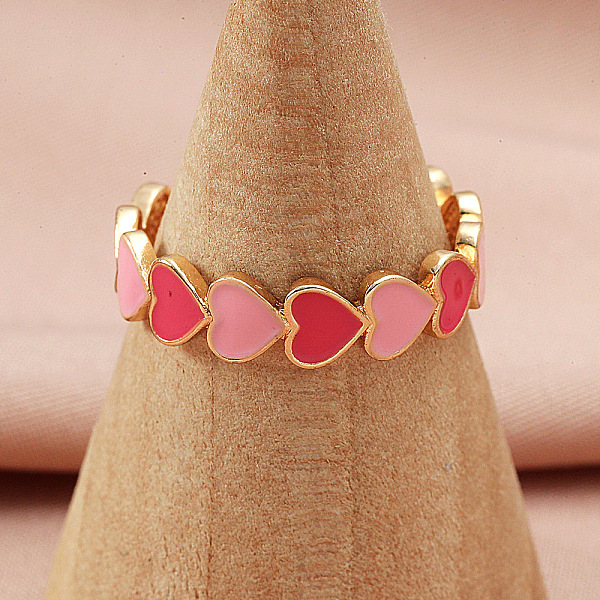 Heart Brass Enamel … - image