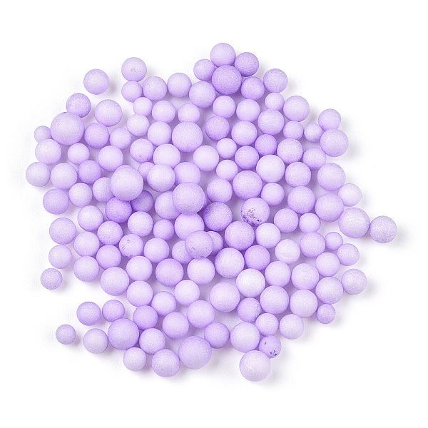 

PandaHall Small Craft Foam Balls, Round, for DIY Wedding Holiday Crafts Making, Lilac, 2.5~3.5mm Foam Purple