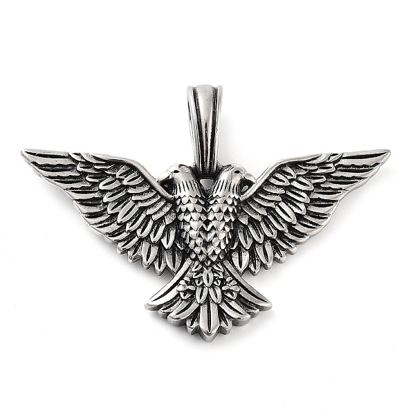 

PandaHall 304 Stainless Steel Pendants, Bird Charm, Antique Silver, 49x35x4mm, Hole: 4.8x7mm 304 Stainless Steel Bird
