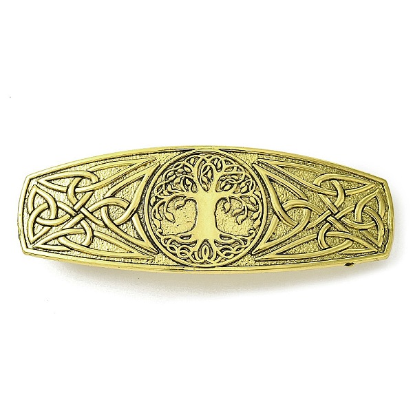 

PandaHall Alloy Hair Barrettes, for Woman Girls, 84x29x13mm Alloy Tree of Life