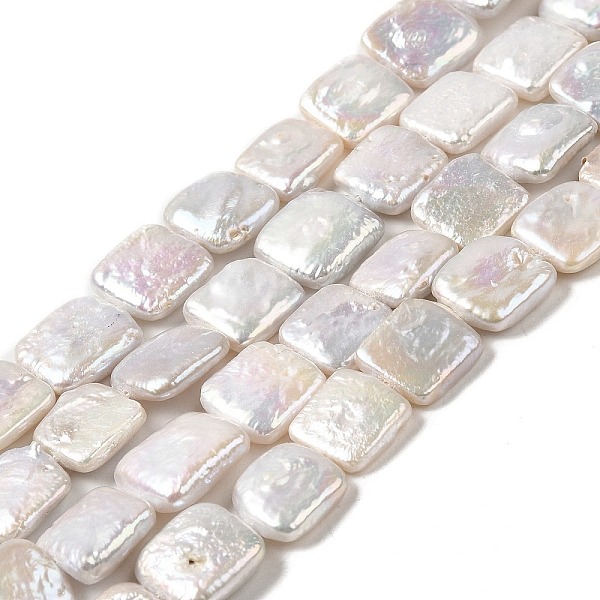 

PandaHall Natural Keshi Pearl Beads Strands, Baroque Pearls, Cultured Freshwater Pearl, Square, Grade 5A, PapayaWhip..., Orange