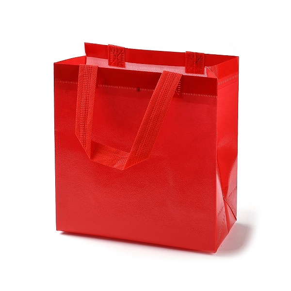 

PandaHall Non-Woven Reusable Folding Gift Bags with Handle, Portable Waterproof Shopping Bag for Gift Wrapping, Rectangle, Red...