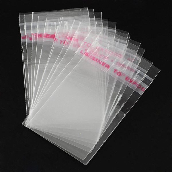 

PandaHall OPP Cellophane Bags, Rectangle, Clear, 5x3cm, Unilateral Thickness: 0.035mm, Inner Measure: 3x3cm OPP Cellophane Clear