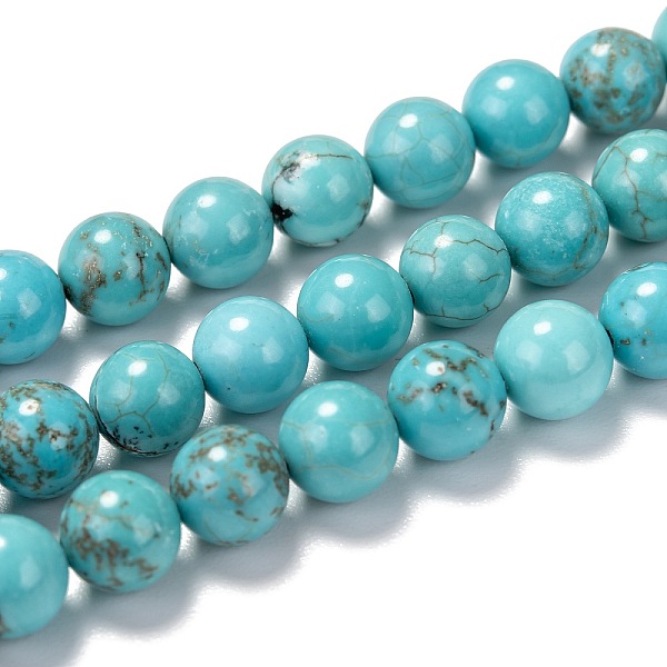 

PandaHall Natural Magnesite Beads Strands, Dyed & Heated, Round, 6mm, Hole: 0.8mm, about 62pcs/strand, 15.75''(40cm) Magnesite Round