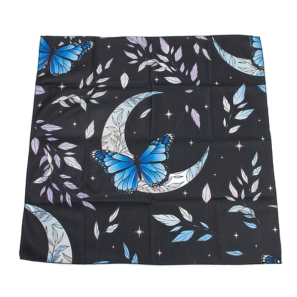 

PandaHall Square Altar Tablecloth, Tarot Spreading Cloth, Tarot Reading Cloth, Tarot Mat, Witchy Cottagecore Decor Wiccan Gifts, Leaf...
