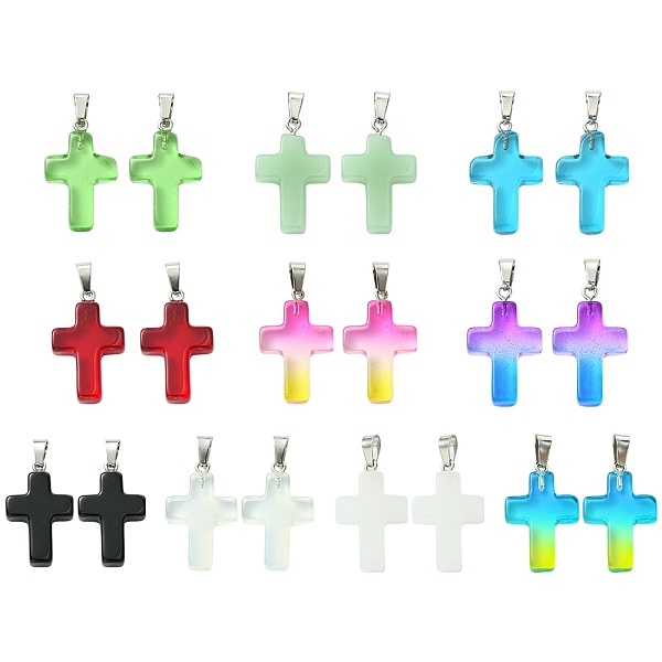 10Pcs 10 Colors Gla… - image