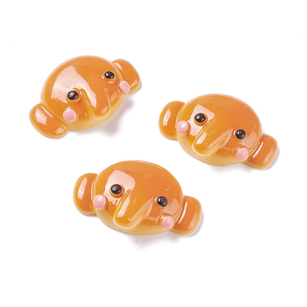 

PandaHall Resin Cabochons, Elephant Bread, Sandy Brown, 24x36.5x10mm Resin Food