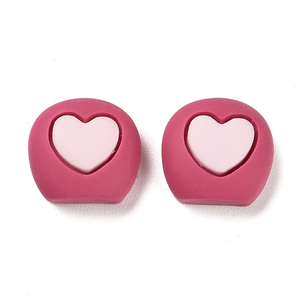

PandaHall Cute Opaque Resin Cabochons, Cartoon Bear' s Ears, Fuchsia, 15x15x6~6.5mm Resin Others Pink