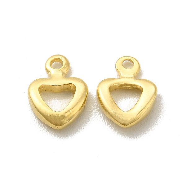 

PandaHall Brass Charms, Cadmium Free & Lead Free, Long-Lasting Plated, Heart Charm, Real 24K Gold Plated, 7.5x5.5x1.5mm, Hole: 1mm Brass...
