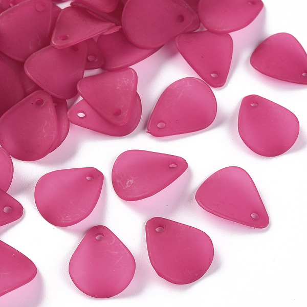 

PandaHall Transparent Frosted Acrylic Pendants, Petaline, Camellia, 17x14x2.5mm, Hole: 1.8mm, about 2330pcs/500g Acrylic Petaline Pink