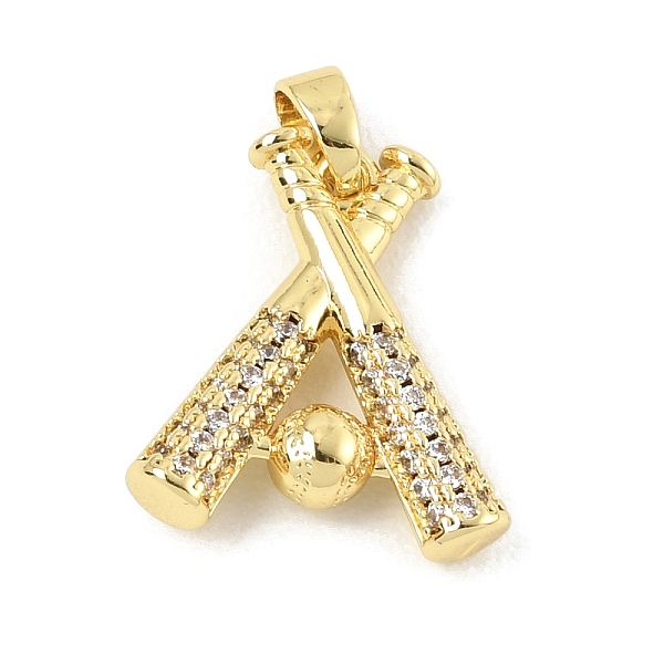 Pendenti in ottone con micro pavé di zirconi cubici trasparenti