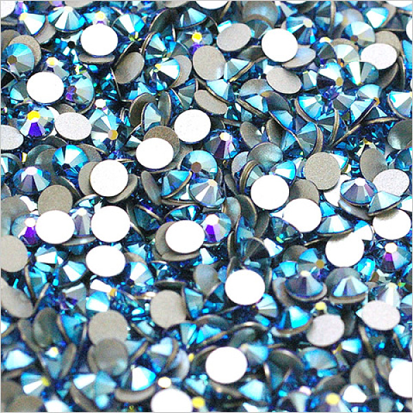 Perle en verre de dos plat
