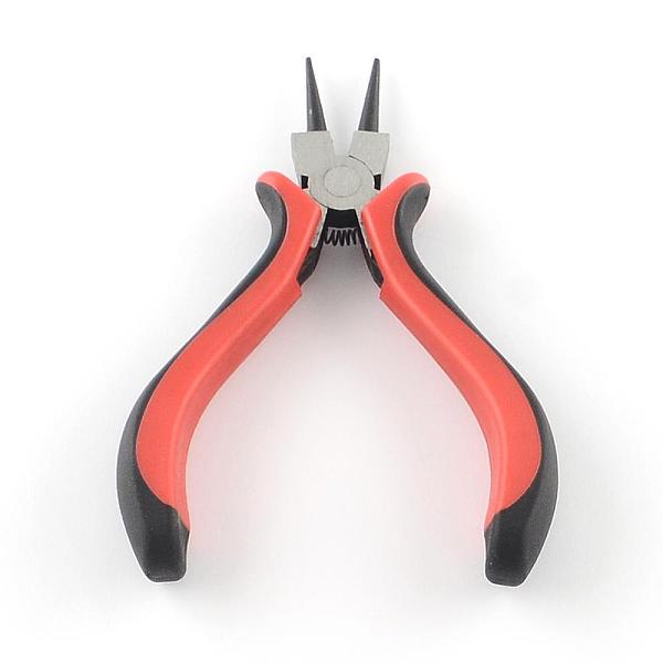 

PandaHall 45# Carbon Steel Jewelry Pliers, Round Nose Pliers, Red, 120x83x18mm Carbon Steel Red