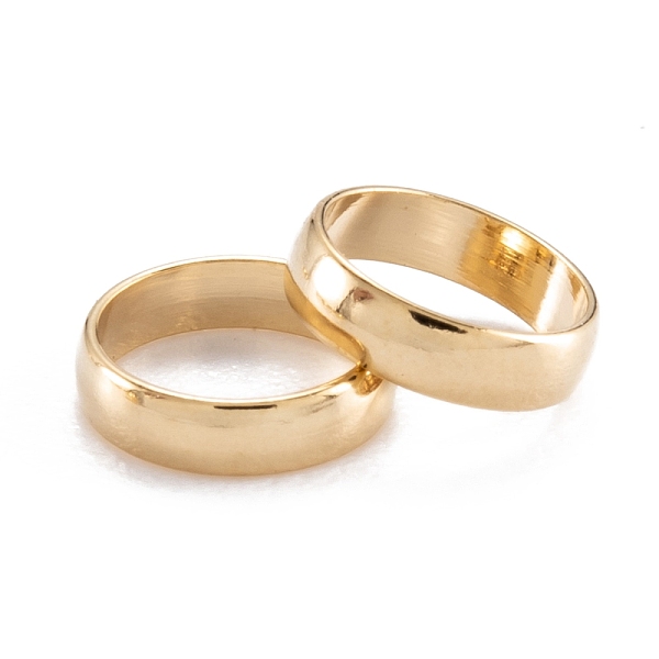 

PandaHall 304 Stainless Steel Linking Rings, Ring Shape, Real 18k Gold Plated, 5.5x1.5mm 304 Stainless Steel Ring