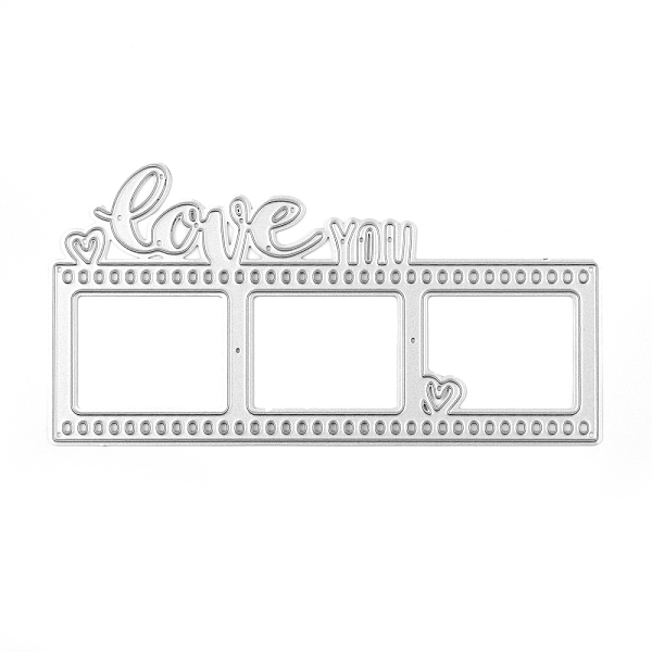 

PandaHall Word Love You Carbon Steel Cutting Dies Stencils, for DIY Scrapbooking/Photo Album, Decorative Embossing DIY Paper Card, for...
