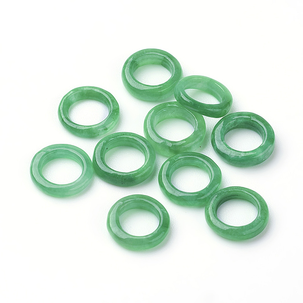 

PandaHall Natural Jade Charms, Dyed, Ring, 9~10x2mm, Hole: 4~5mm Other Jade Ring