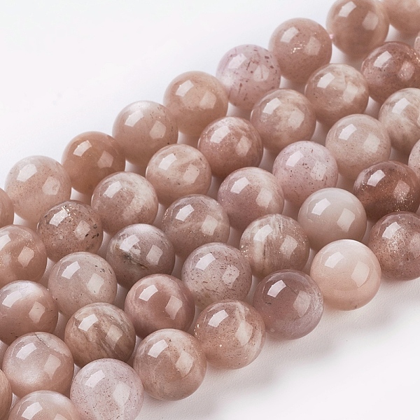 

PandaHall Natural Sunstone Beads Strands, Round, Sandy Brown, 14mm, Hole: 1mm; about 14pcs/strand, 7.8 inch Sunstone Round