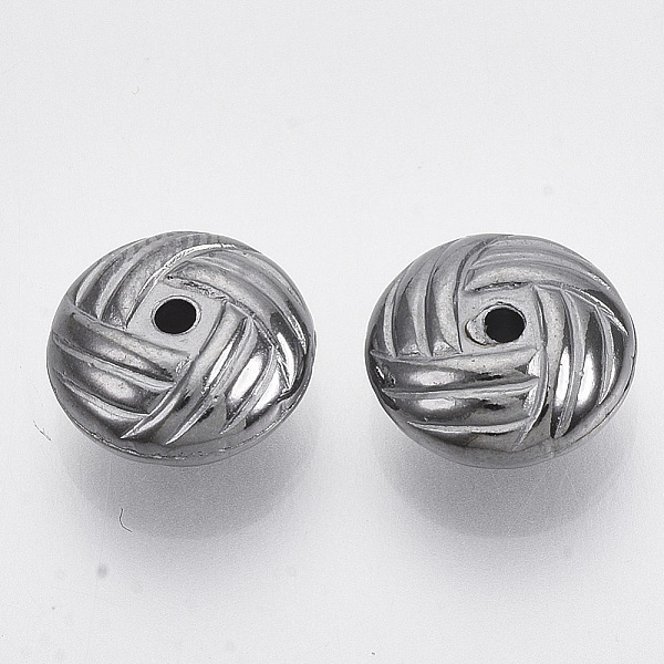 

PandaHall CCB Plastic Beads, Flat Round, Gunmetal, 10x4.5mm, Hole: 1.2mm, about 1800pcs/500g Plastic Flat Round