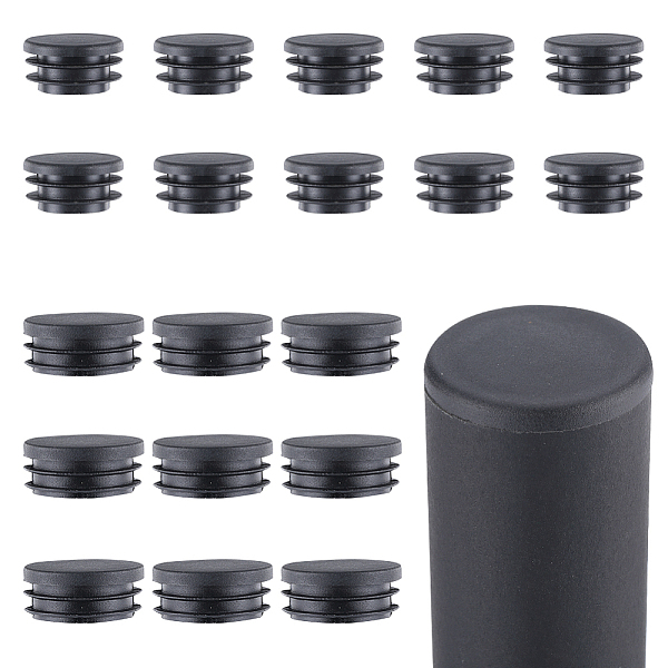 

PandaHall Gorgecraft 20Pcs 2 Styles Plastic Hole Plugs, Snap in Hole Plugs, Post Pipe Insert End Caps, for Furniture Fencing, Round, Black...