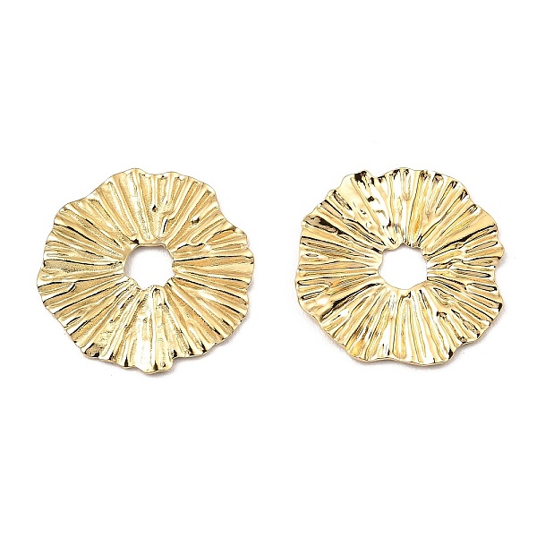 

PandaHall Ion Plating(IP) 316 Stainless Steel Pendants, Laser Cut, Flat Round Charm, Real 24K Gold Plated, 17x1mm, Hole: 3.5mm 316 Surgical...