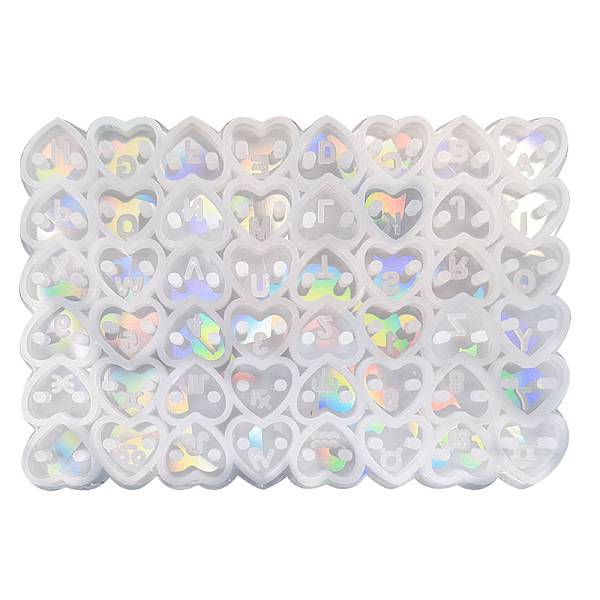 

PandaHall Heart Shape Links DIY Food Grade Silicone Mold, Resin Casting Molds, for UV Resin, Epoxy Resin Craft Making, Rectangle, 62x90mm...